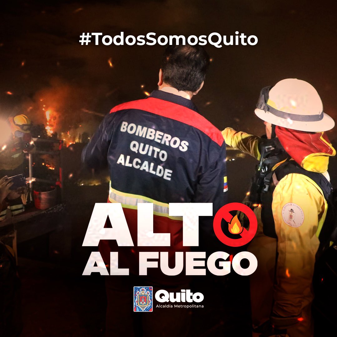 aguadequito's tweet image. 🔥🚫🤝 #TodosSomosQuito | El Cuerpo de Bomberos de Quito es de los más robustos de América Latina. No te expongas a riesgos, permite a los expertos atender esta emergencia.  

#AltoAlFuego