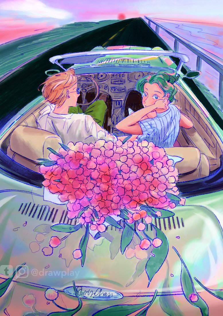 Drew two of my fav lesbians &lt;3 Ms Sailor Neptune and Uranus
