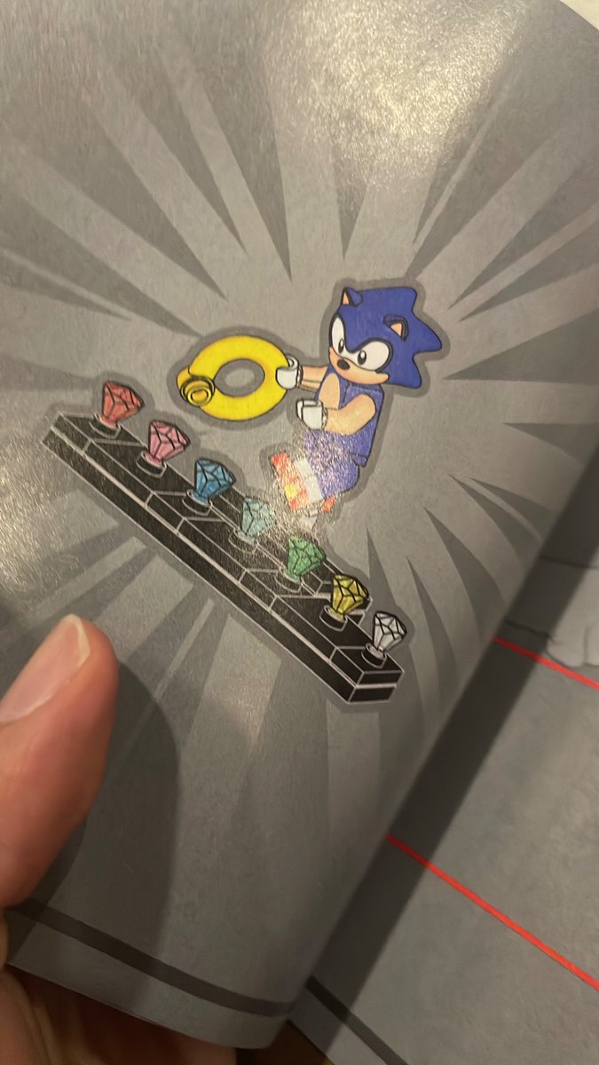 At the end of each bag for the green hill zone set, they have you put a chaos emerald on the stand. It’s done as the last step on each bag until the end. This is the most subtle and coolest design thing I’ve ever seen in LEGO 💙