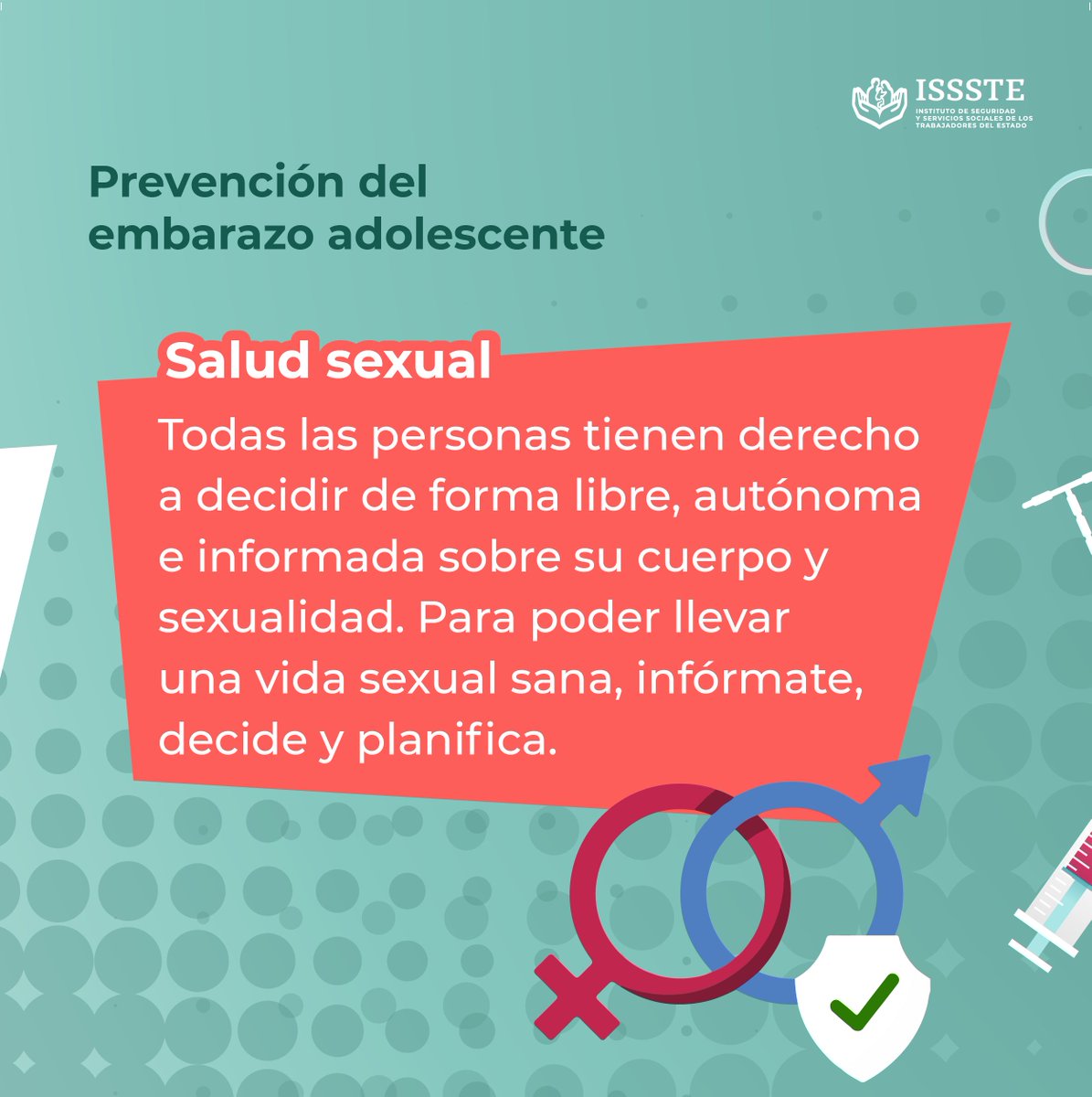 ISSSTE_mx's tweet photo. El embarazo adolescente más que una elección, se puede convertir en una realidad que limita el acceso a la educación y las oportunidades
Esto impacta negativamente en la calidad de vida, tanto en el presente como en el futuro.
#Educa
#Fomenta
#Defiende https://t.co/hPOdqEuTsE