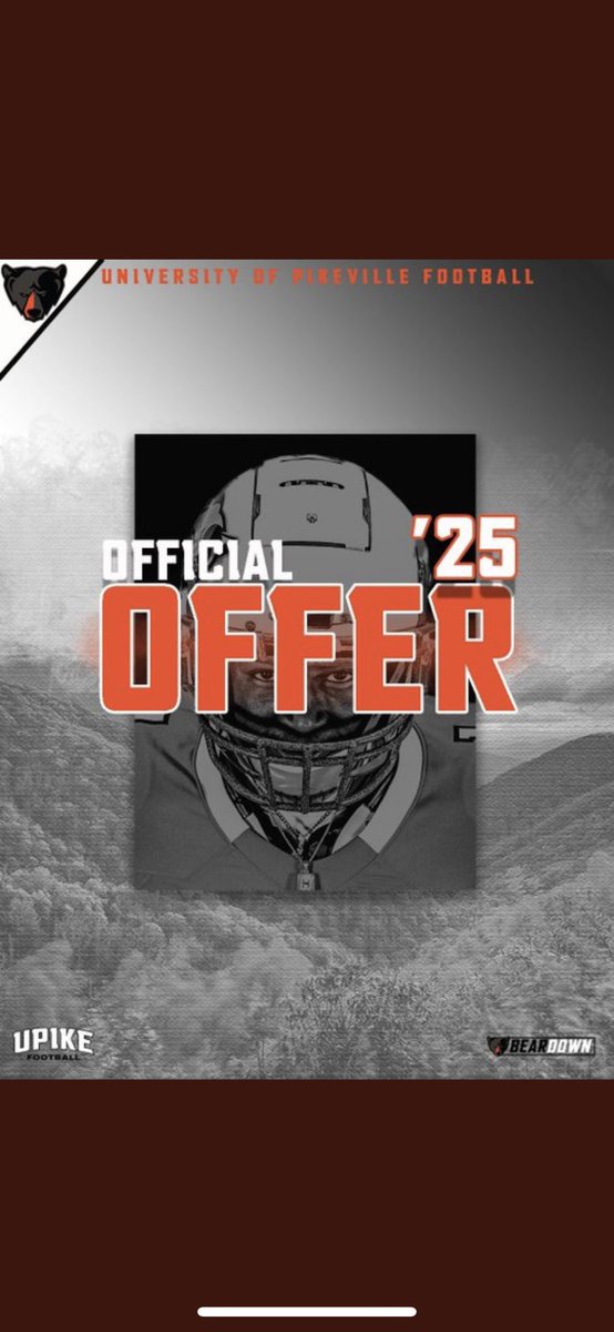Blessed to receive my first offer from The University of Pikeville 
<a href="/FBCoachDavis_/">Gray Davis</a>