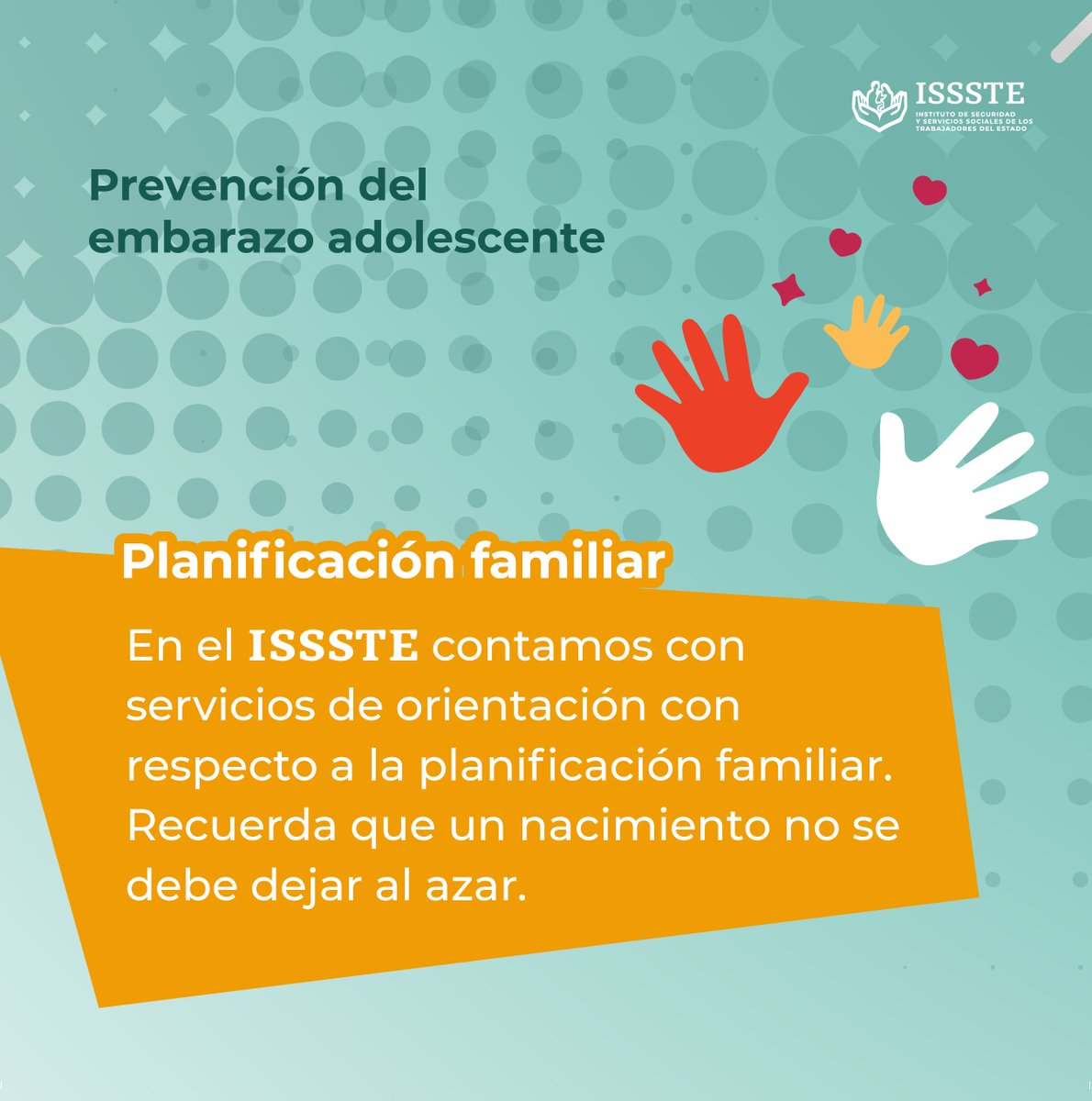 ISSSTE_mx's tweet photo. El embarazo adolescente más que una elección, se puede convertir en una realidad que limita el acceso a la educación y las oportunidades
Esto impacta negativamente en la calidad de vida, tanto en el presente como en el futuro.
#Educa
#Fomenta
#Defiende https://t.co/hPOdqEuTsE