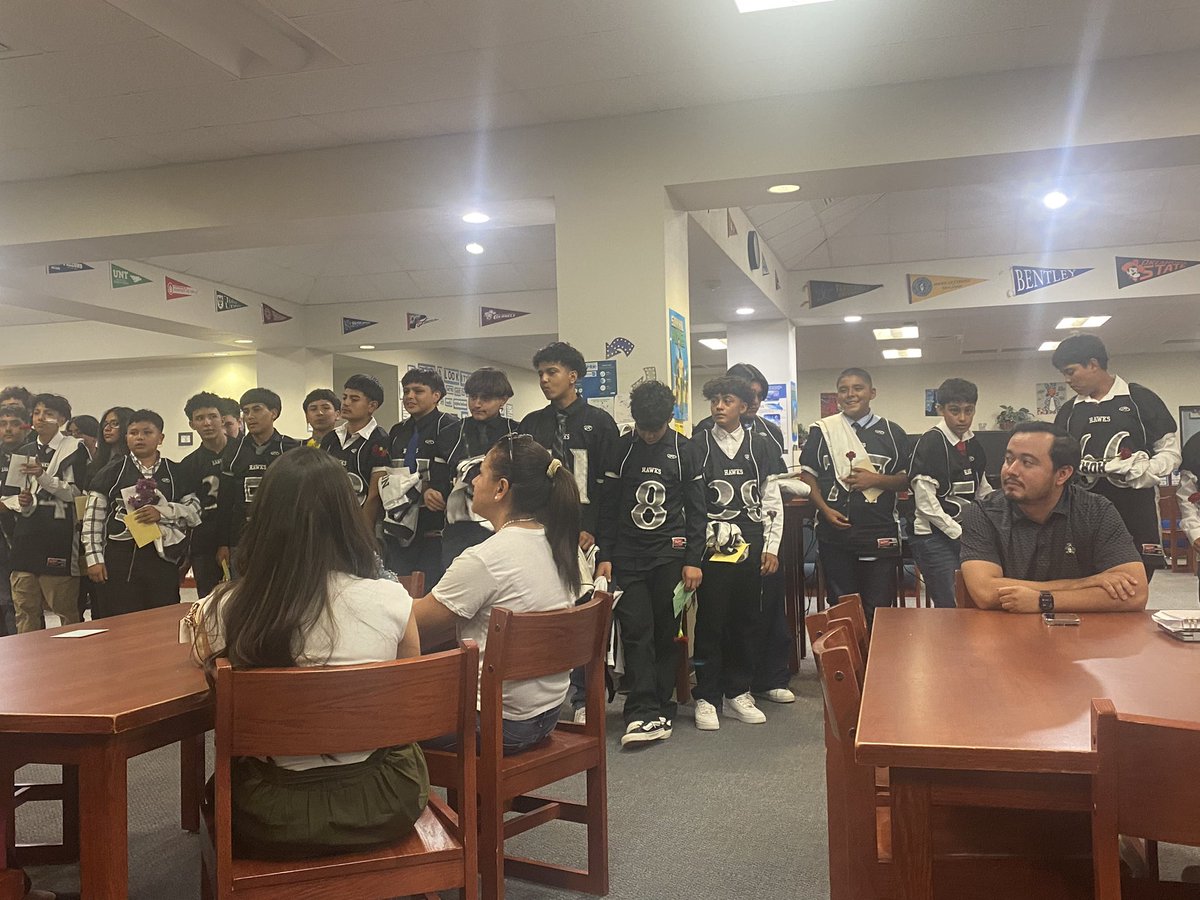 -Every child deserves a champion – an adult who will never give up on them, who understands the power of connection, and insists that they become the best-Rita Pearson. Thanks Coach&amp; boys  for this beautiful event!#HawkStrong_CISD