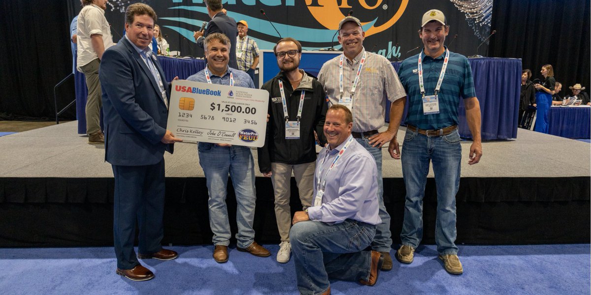NRWA's tweet photo. Survey says... congratulations to our #WaterProFeud winners!

🥇 @IdahoRuralWater
🥈 @IRWA4221
🥉 alruralwater  and @MoRuralWater

Thank you to usabluebook for sponsoring this event! https://t.co/VwGPL8cIyx