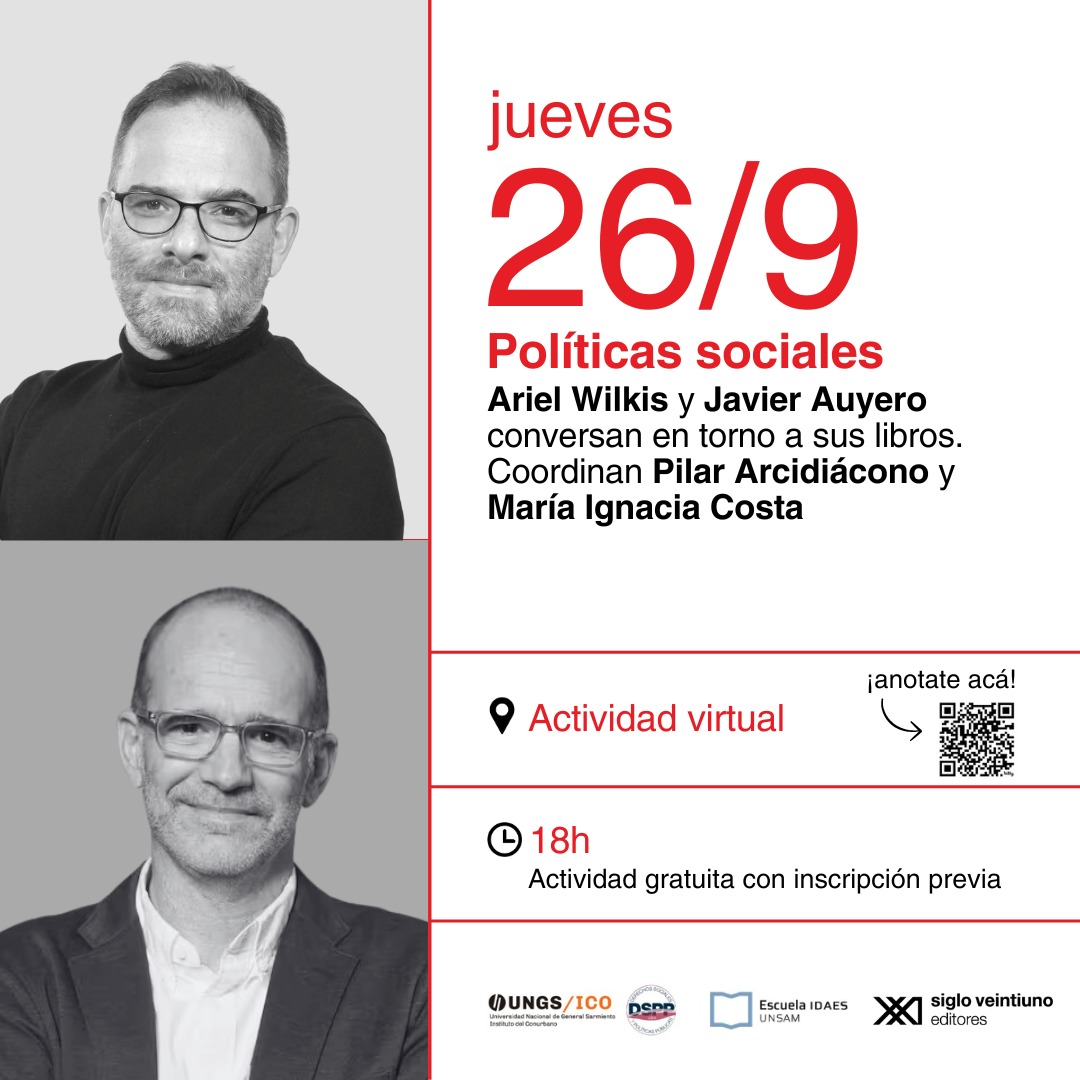 ¡Mañana! Actividad virtual con <a href="/AWILKIS/">ariel wilkis</a> y Javier Auyero.

Anotate acá: docs.google.com/forms/d/e/1FAI…

<a href="/idaesoficial/">Escuela IDAES | UNSAM</a>