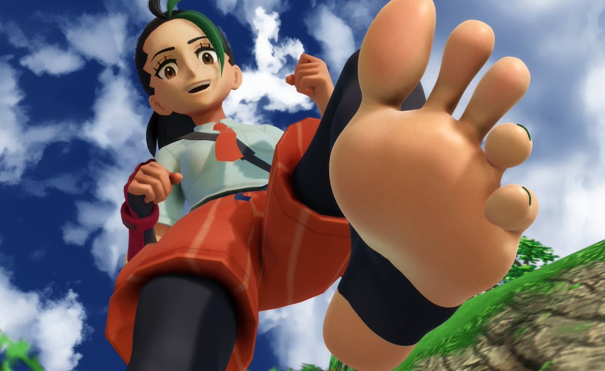 CrowpyreKing's tweet photo. @MistralLuv -this Aroma Lady was the first render of yours I ever saw(and the first size fanart I ever saw of the aroma lady trainers)
-the angle &amp; expression on this Jessica does a lot for me
-this Nemona one I enjoy because she looks just as happy to step on me as I am to be stepped on https://t.co/RwYQPADYf0