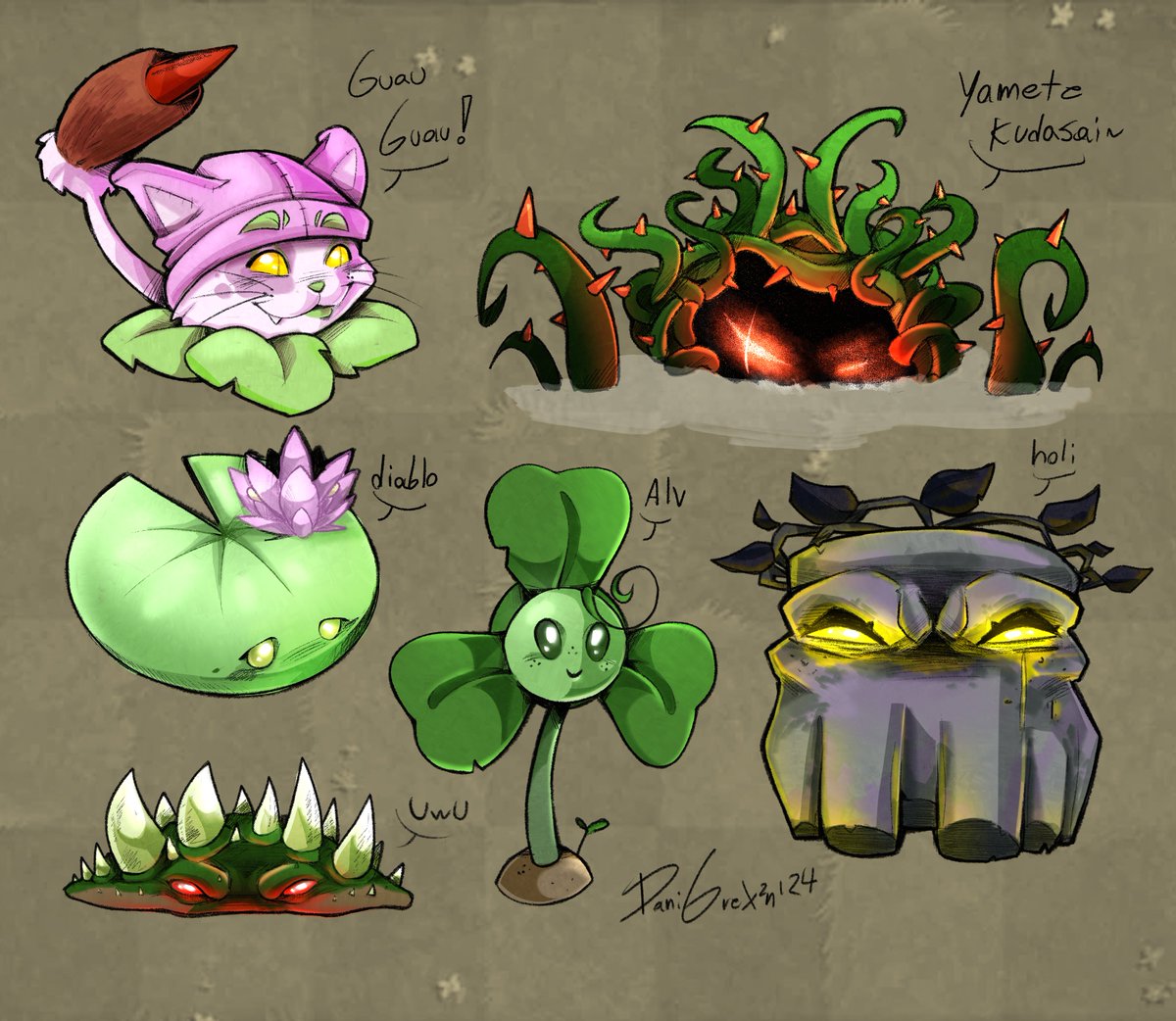 danigrex2n's tweet image. My interpretation of PvZ Pt.2 🍄🍒🎑🌸

#pvz #pvzfanart #PvZ2 #plantsvszombies #Sunflower #pvzsunflower #redesign #pvzredisign