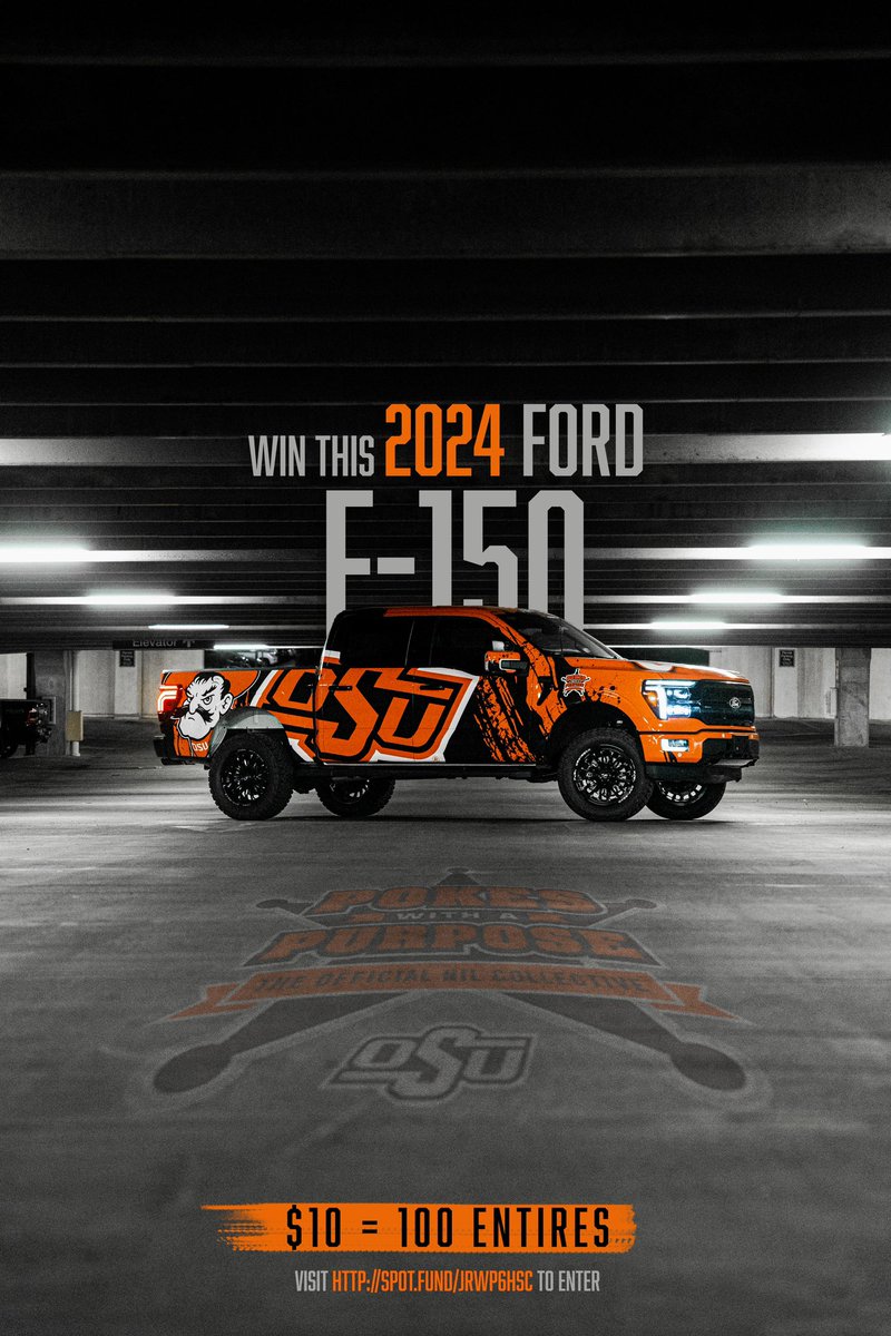 Enter to win this truck and support student athletes at oklahoma state! #gopokes <a href="/PokesPurpose/">Pokes With A Purpose</a>