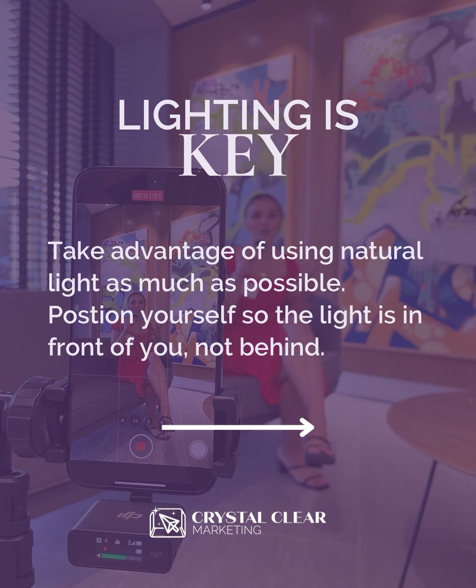 CrystalClearMkt's tweet photo. Creating content doesn’t have to be complicated! Follow these 4 simple tips: 📸 Learn the basics, �� Focus on lighting, 📖 Tell a story, and 🔗 Include a call to action! #MarketingTips #ContentCreation #SocialMedia https://t.co/Ne0tw9mXZj