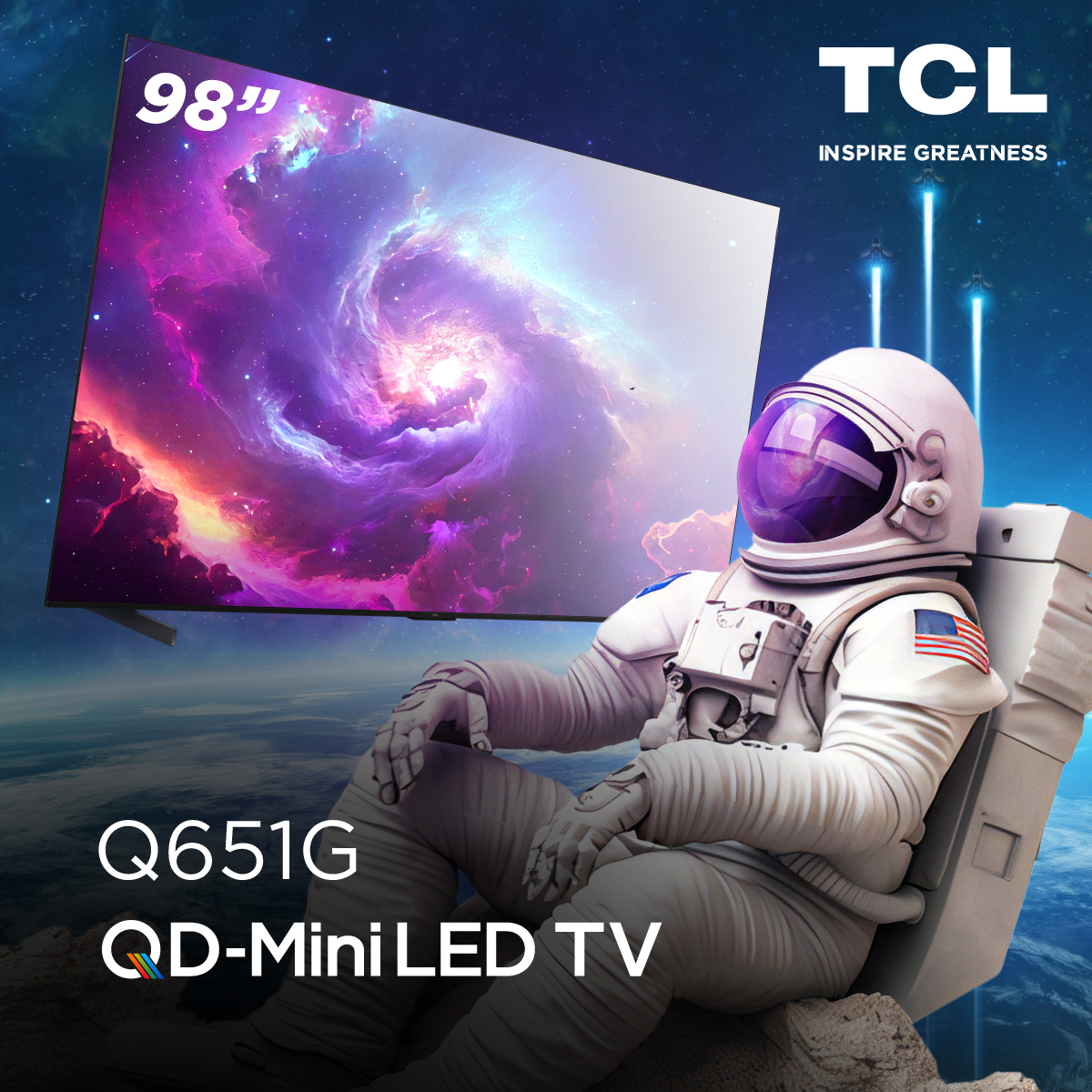 Y tú, ¿ya vives la experiencia en 98’’? Experimenta una nueva forma de ver el cine EN CASA con #TuPantallaQLED. 📺
Conócela aquí: bit.ly/4ftfBD8  
#TCLInspireGreatness #DesafíaElColor