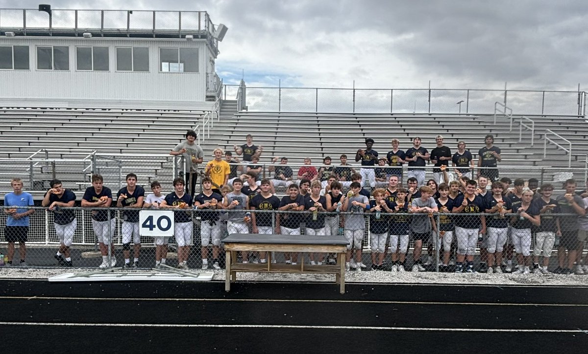 Footbal1Norwell's tweet photo. Thank you to @SidelineSwami1 and @BAntoniosPizza for dinner.  Pizza was amazing! We appreciate the honor to be your Northeast Indiana Game Night Team of the Week. https://t.co/bTGWMWl2xr