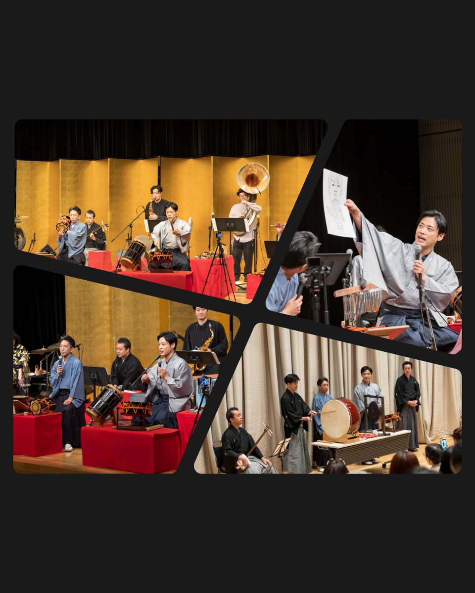 satanakadaja's tweet photo. 『#お囃子プロジェクト Vol.20』
お陰様で盛会のうちに公演を終えることができました。今回も多くのお客様にご来場いただき、誠にありがとうございました‼️
これからもお囃子の魅力を広めるために活動してまいりますので、引き続きよろしくお願いいたします🎵
#小鼓 #太鼓 #望月秀幸 #望月左太寿郎 https://t.co/BrMtm2F1Om