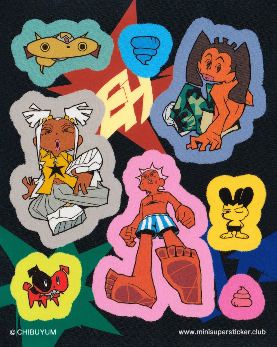 sticker sheet by <a href="/Chibuyum/">Chibu Okere</a> for miniSUPER 💥♥︎