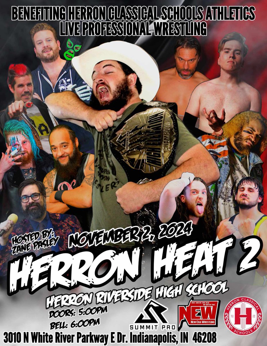 2nd match for Herron Heat 2 is “Traditional Indiana Scramble” for the HH Chain! This match will be all gas, no brakes! 8 competitors, 1 fall:
🧨 Danny G, <a href="/Kevin_Panic/">Kevin Panic</a>, <a href="/HendersonZClass/">Zach Henderson</a>, <a href="/EricDillinger5/">Eric Dillinger</a>, <a href="/TrippCassidy/">TRPCSDYx闇</a>, <a href="/TheVacayRay/">Vacay Ray</a>, <a href="/PriceSaturn/">Saturn Price (Drew Blackintyre)</a>, &amp; Carlos Santiago
🎮💪🏽🦓🧔🏻‍♂️🤡✈️😥🕺🏽