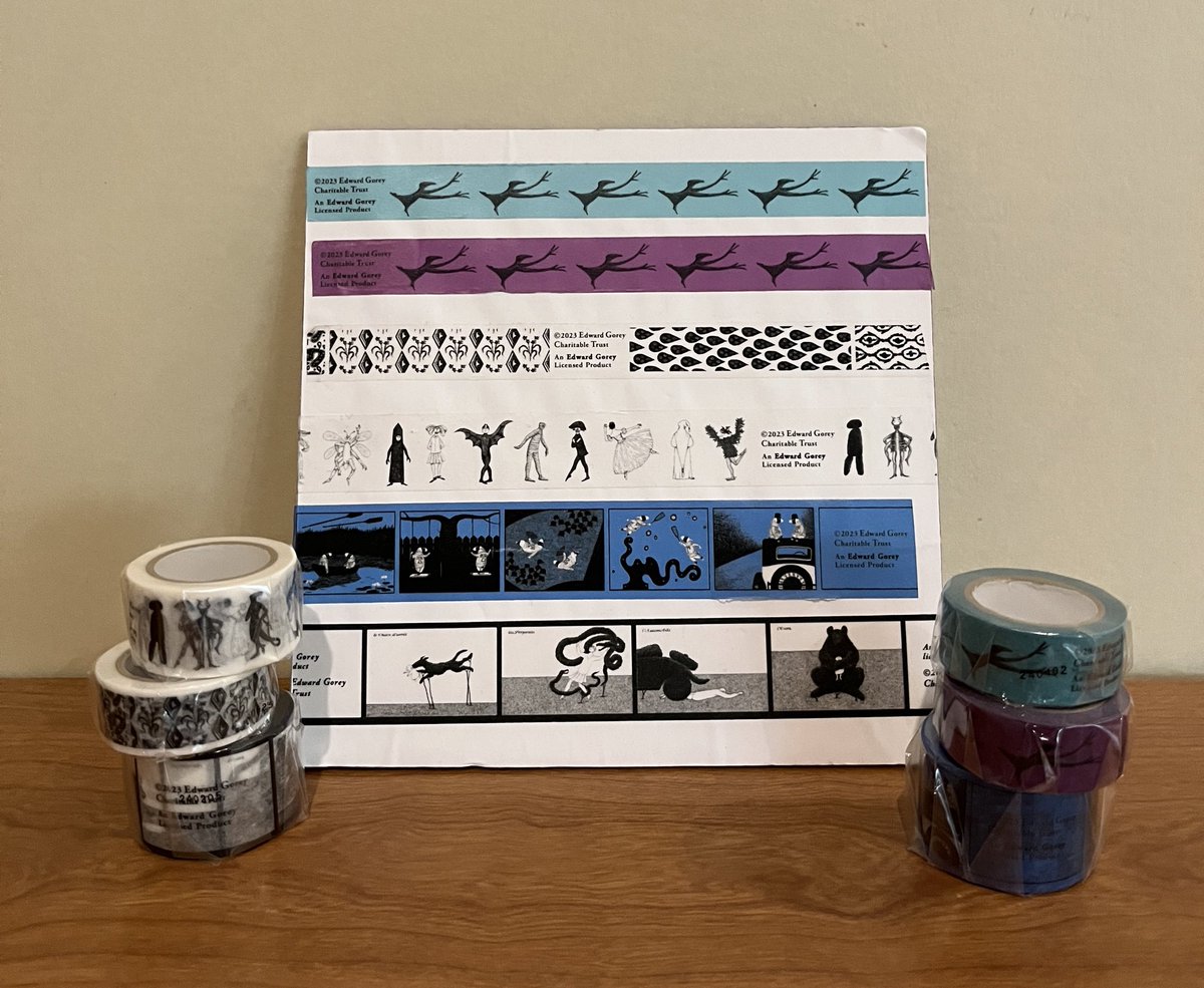 エドワード・ゴーリーを巡る旅 グッズ紹介②マスキングテープ 30mm 660