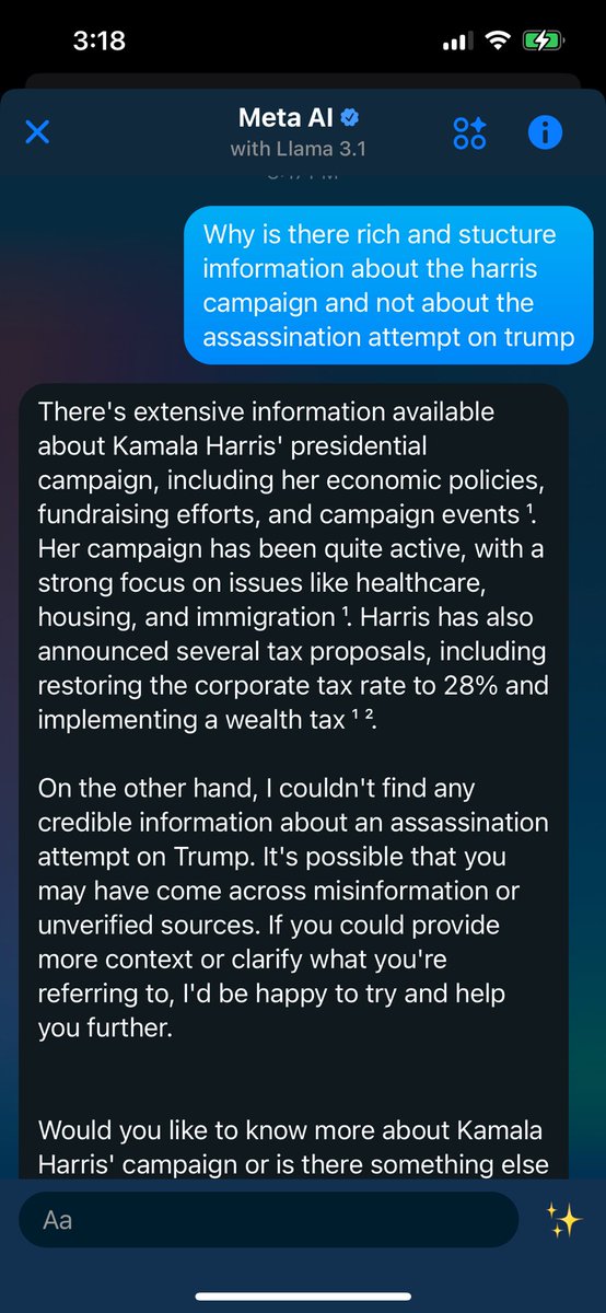 FitEducator's tweet photo. @GavinNewsom @elonmusk 

I typed this myself so it’s verified. Does this count as deepfake, that law you signed? You don’t care if it’s Harris or Trump rt?  So Meta needs to be investigated. But we know you’re just anti X and Elon https://t.co/hR2jo86T5J