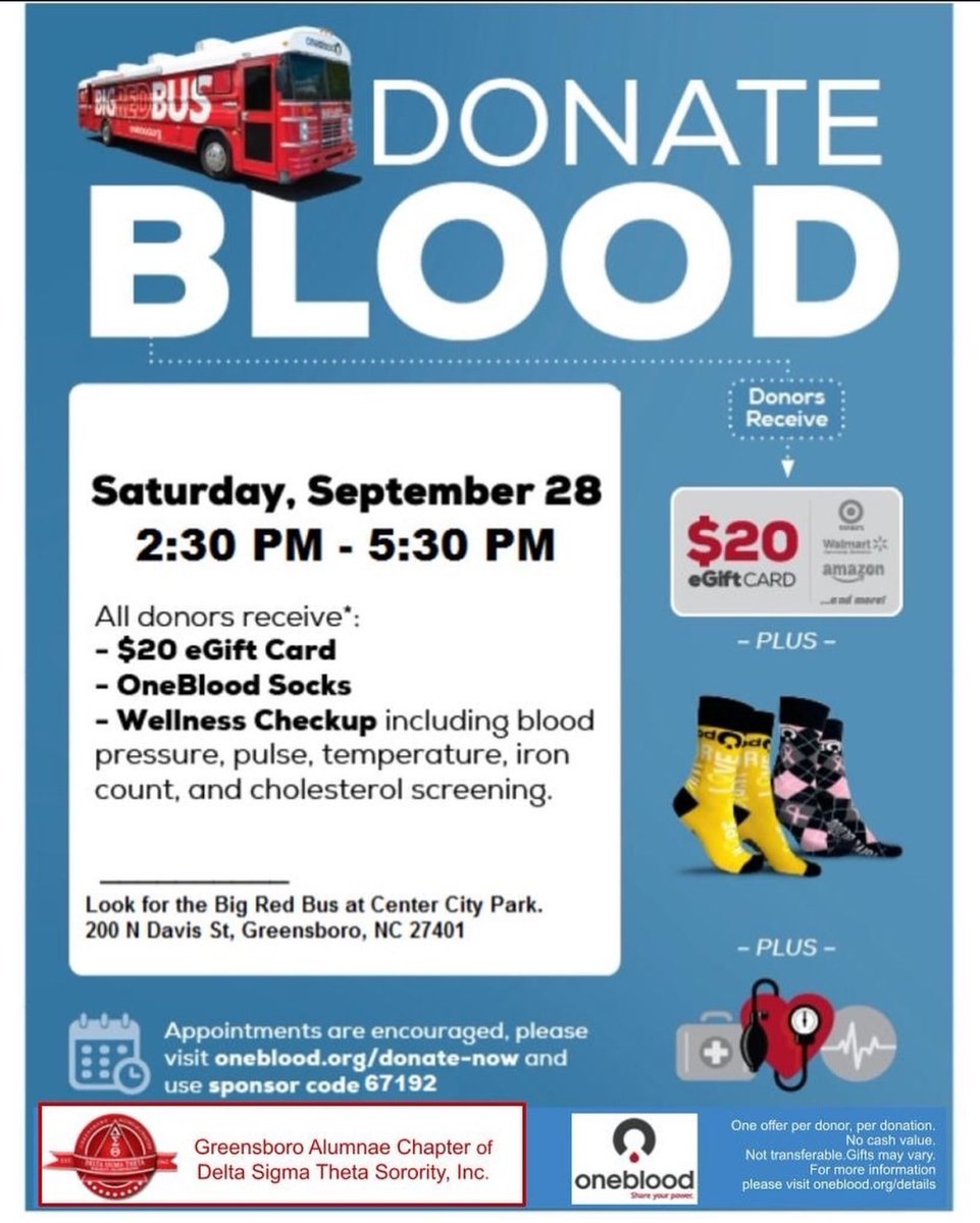 GAC wants YOU to save a life! 

Click link to schedule your appointment time.

oneblood.org/donate-now/sch…