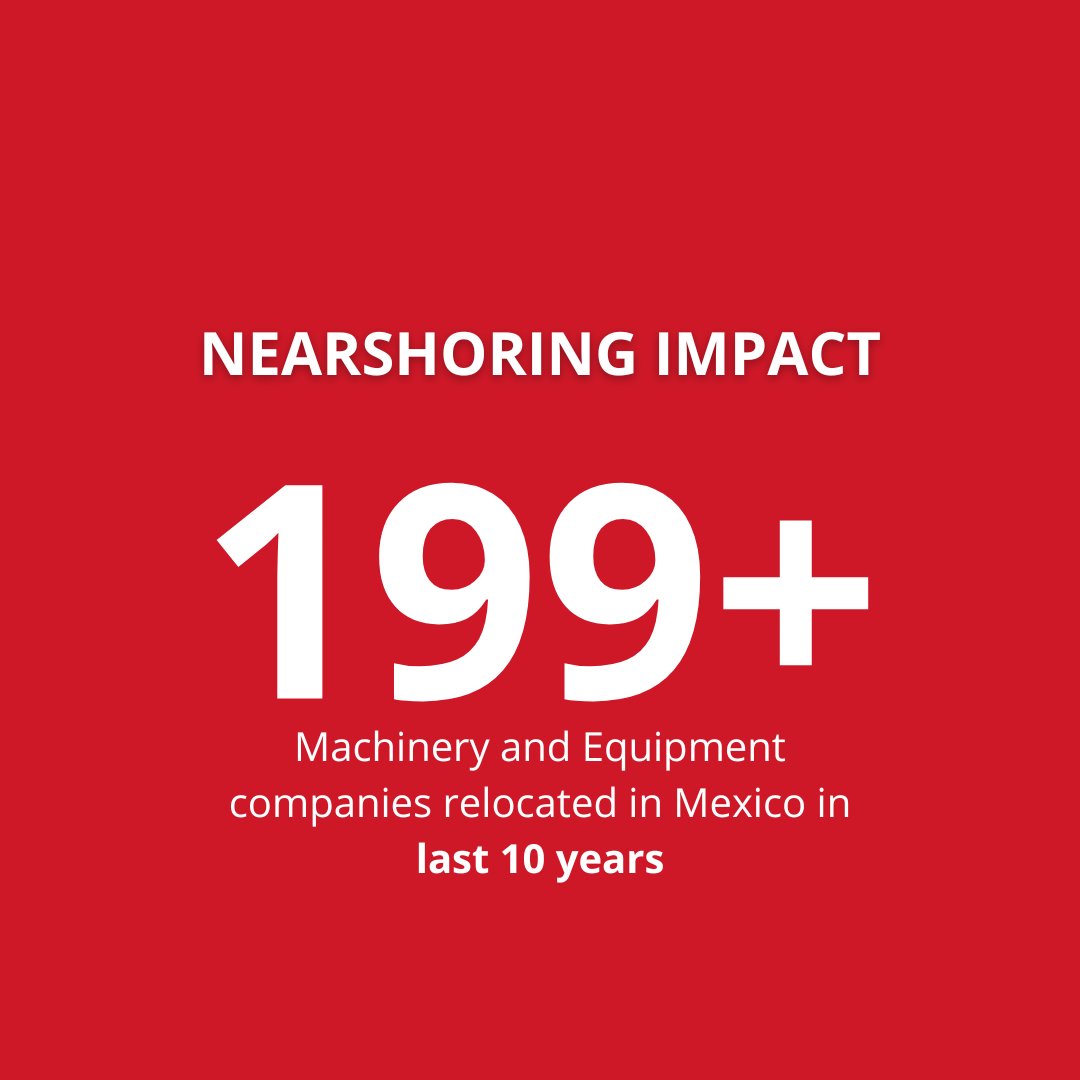 ArrivingMexico's tweet photo. 🌎 Machinery and Equipment Companies Have Relocated to Mexico in the Last 10 Years 🏭⚙️ https://t.co/Pu63ncLn4f