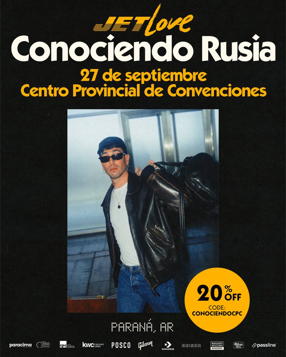 Conociendo Rusia aterrizará en nuestros espacios con el Jet Love Tour y vos podés estar ahí con un 20% off, usando el código "CONOCIENDOCPC" ✈️🩷
.
Tickets con descuento por tiempo limitado.
Cierre de promoción: 25/09 a las 00:00 PM