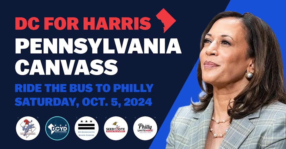 🚨 DC Home Rule is at stake! Join <a href="/Ward4DemsDC/">Ward 4 Dems of DC</a> <a href="/DCYDs/">DC Young Democrats</a> &amp; the DC Democratic Black Caucus for a Philly canvass on Oct 5th. We’ll be knocking doors w/ <a href="/seed_the_vote/">Seed The Vote</a> &amp; <a href="/UNITEHEREPhilly/">UNITE HERE Philly</a> to support <a href="/VP/">Vice President JD Vance</a> &amp; <a href="/GovTimWalz/">Governor Tim Walz</a> 

🚌 Bus departs Takoma Rec @ 7:15a 
RSVP here bit.ly/3TF3vgY