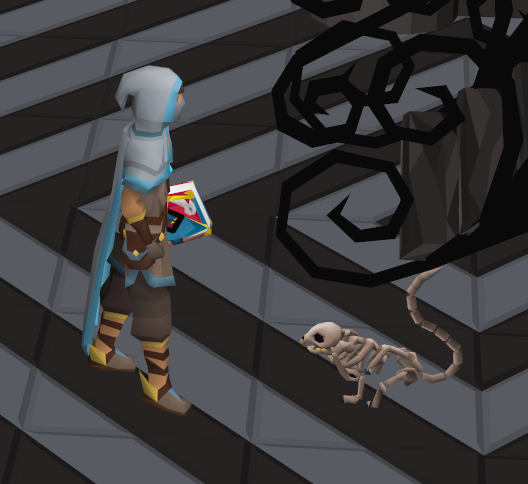 Slyastray's tweet photo. Still hunting the damn phoenix. 
But I took a break to get a transmog  for my squirrel.

Now I got this cute little skelly guy https://t.co/Vx9hAMY8xG