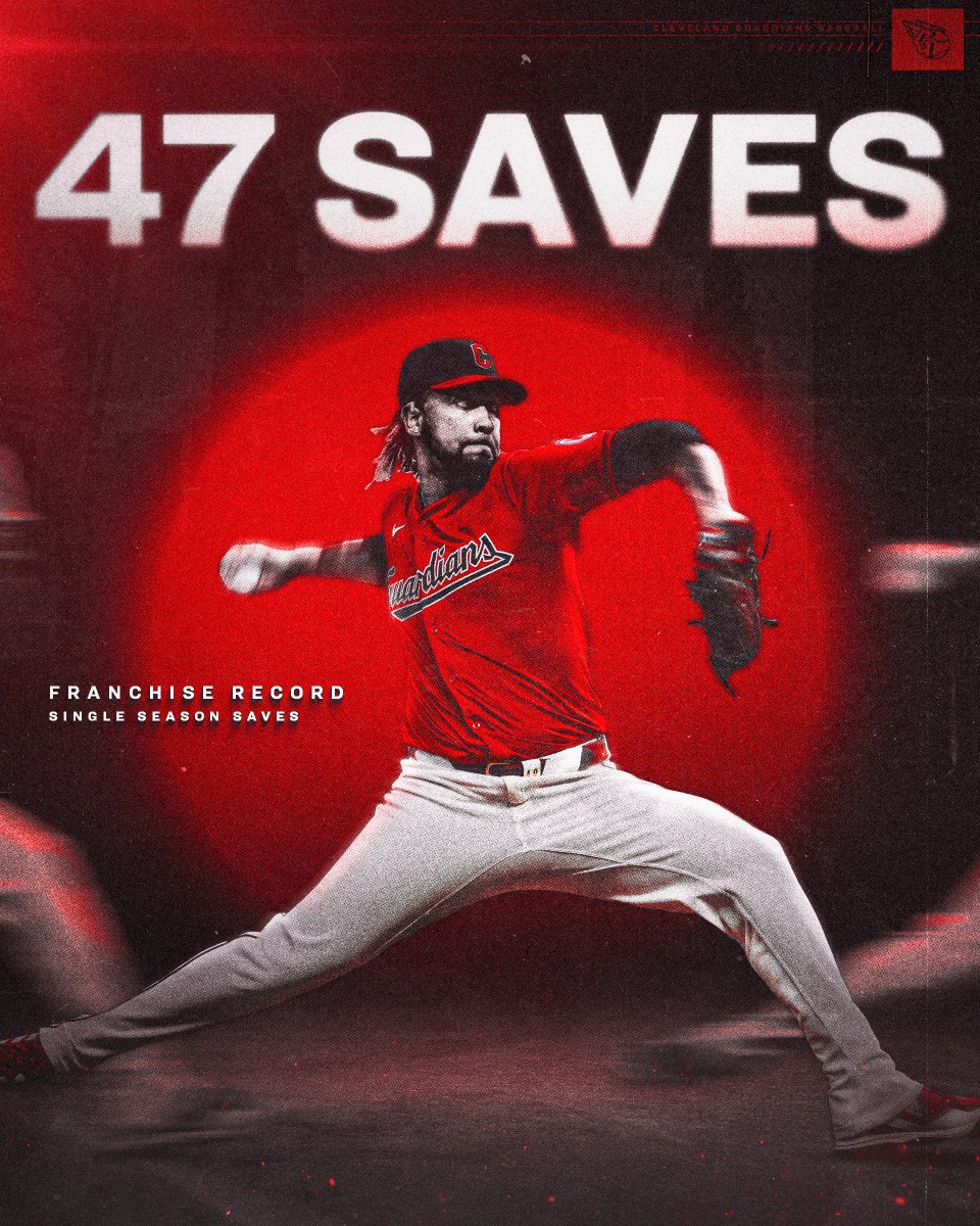 CleGuardians's tweet photo. La Kabra is top dawg.

Cy Young front-runner, Emmanuel Clase, has set our franchise record for most saves in a season.

#ForTheLand https://t.co/WXgUXTO8NK