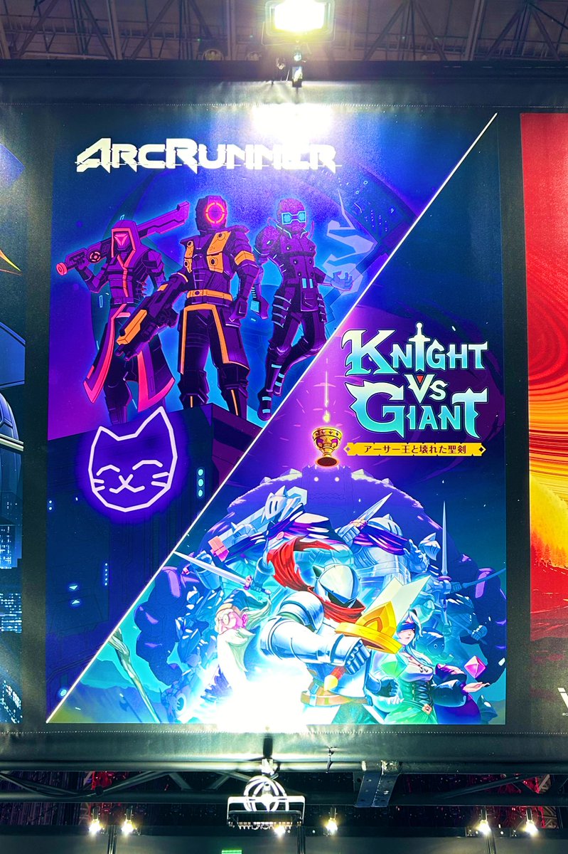 oizumiamuzio's tweet photo. おはようございます!
#東京ゲームショウ2024
開幕いたしました🎊
コナミデジタルエンタテインメント様のパートナーブースにて
『アークランナー』と『Knight vs Giant: アーサー王と壊れた聖剣』の2タイトルを試遊いただけます!
ぜひ、お立ち寄りください🎮
#TGS2024 #arcrunner #knightvsgiant https://t.co/fjtPfqpD4F