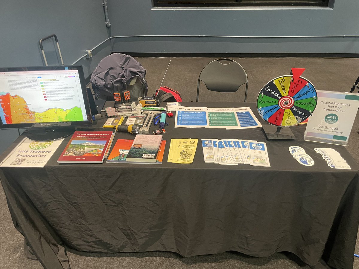 Project Manager Ali Burgos is ready to prepare folks for coastal hazards at the @OMSI Books and Brew After Dark event!