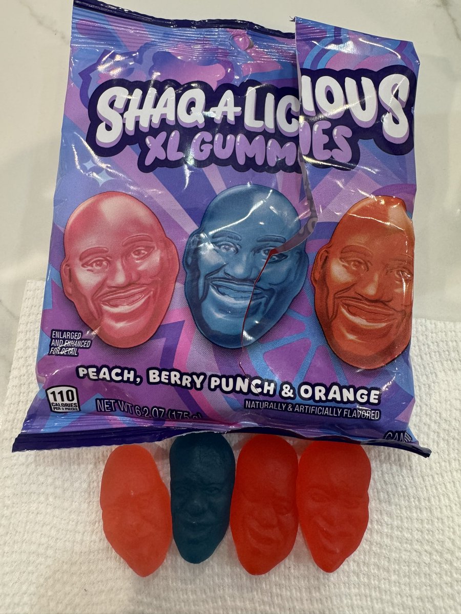 This is a massive play for Hershey. 

Gummies are a growing category and these new ones endorsed by <a href="/SHAQ/">SHAQ</a> have a chance to be a major player. 

Absolutely nailed it on the consistency.