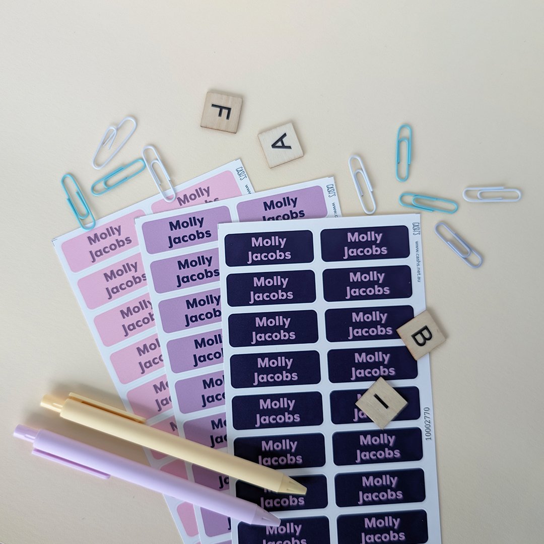 Cashs_au's tweet image. Versatile name labels, stick them on stationery, bottles and more. Labels come in various shapes &amp;amp; sizes. 60 small labels, 124 mini labels, 30 large, and 42 round labels.

Shop now on cashs.net.au/name-labels/na…

#namelabels #schoollabels #daycarelabels