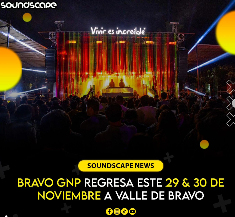 soundscape_mx's tweet photo. Se anuncia el regreso de @BravoGNP a Valle de Bravo el próximo 29 y 30 de noviembre.

Contaremos con la presencia de @RealBlackCoffee como artista estelar para esta próxima edición.

#BravoGNP #RealBlackCoffee https://t.co/PEvFEw5QGh