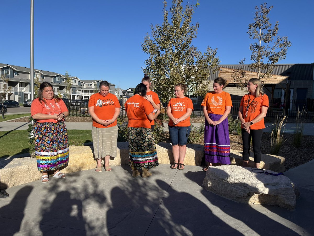 We celebrated Orange Shirt Day today with assemblies, a staff smudge, literature and class discussions. We hope everyone makes room for some ‘orange’ not just in their wardrobe but also in their hearts. #TruthAndReconciliation