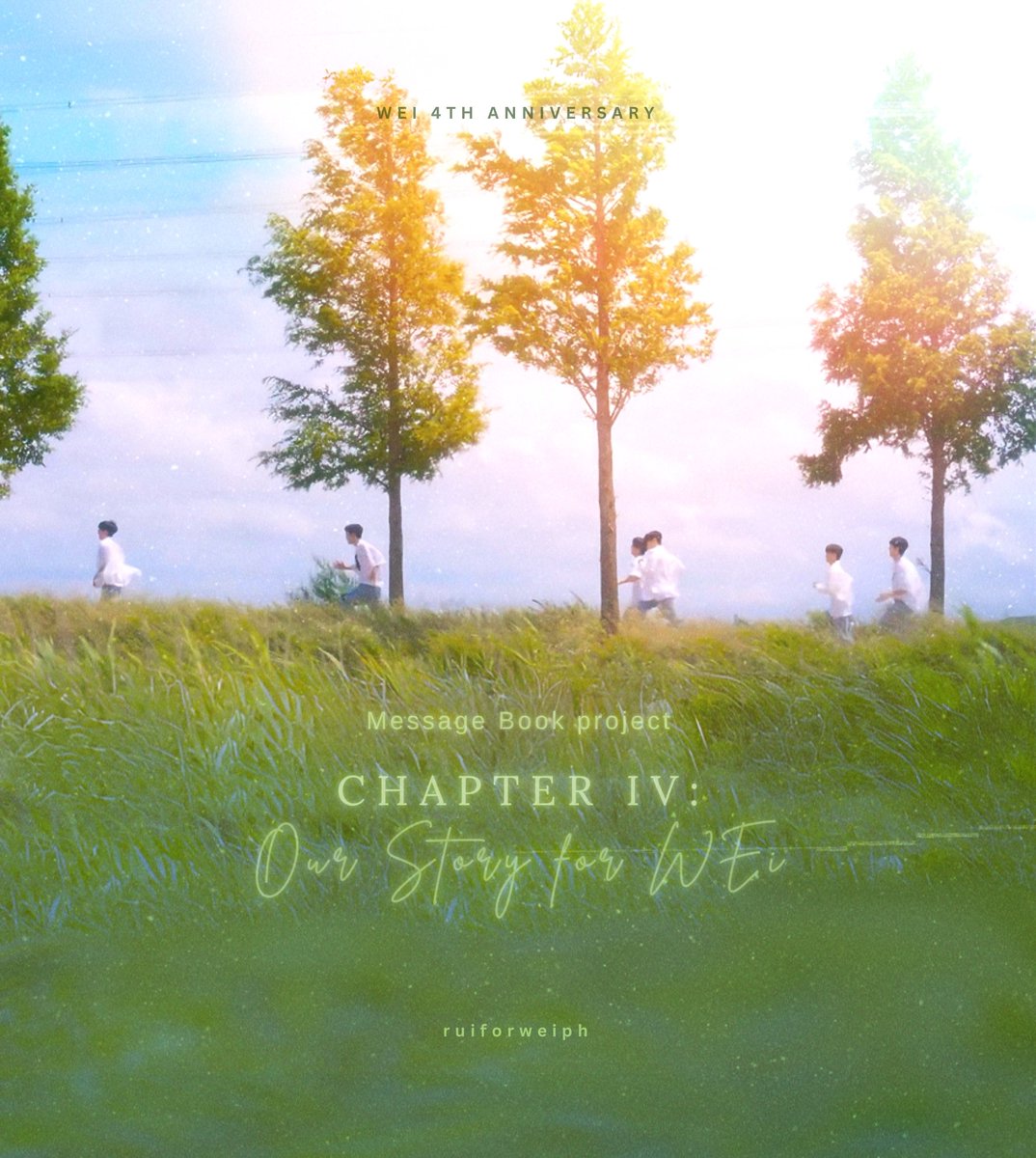 ruiforweiph's tweet photo. To celebrate WEi’s 4th anniversary, we’re excited to create a special project—

𝐂𝐡𝐚𝐩𝐭𝐞𝐫 𝐈𝐕: 
𝑶𝒖𝒓 𝑺𝒕𝒐𝒓𝒚 𝒇𝒐𝒓 𝑾𝑬𝒊 📖💌

This will be a collection of heartfelt messages from RUis, sharing our stories and love for WEi, whether it’s for the group as a whole or for your favorite member. 

We’ll compile all these beautiful messages into a book and send it directly to WEi as a gift for their anniversary. 🎁

Want to be a part of this special collection? 
Share your message with us and let’s make this anniversary even more meaningful!

📄 https://t.co/hr0YqyzstK