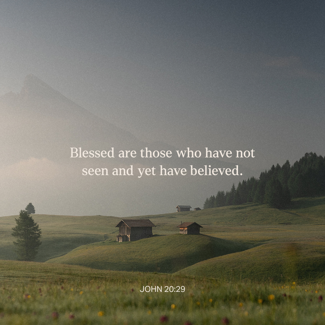 YouVersion's tweet image. John 20:29