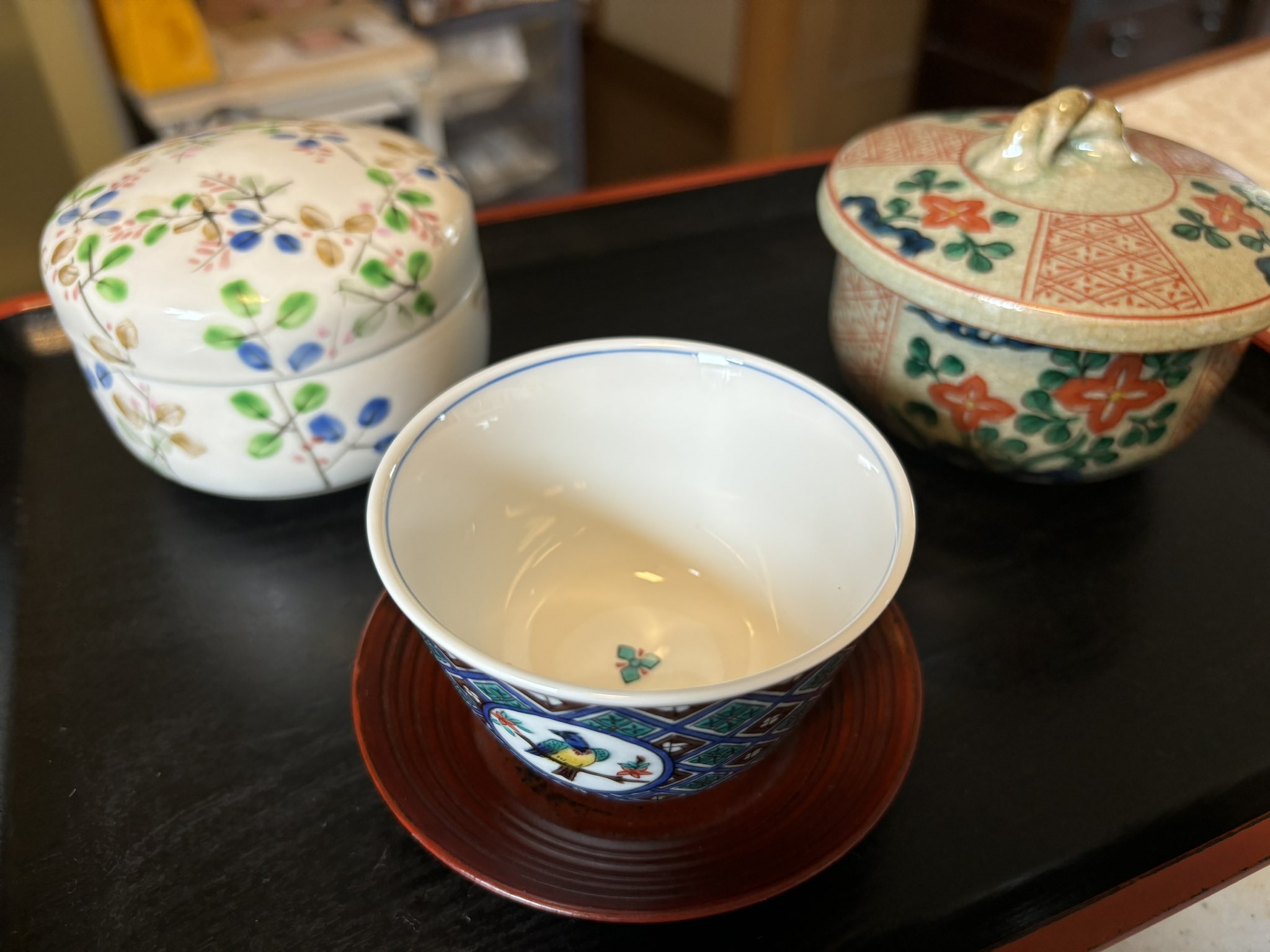 2025春の新作 九谷焼須田菁華古染付祥瑞文様図小皿5客 （須田菁華 - Search / X） 工芸品