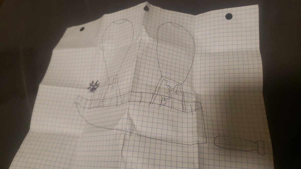 Early blueprint of airship idea