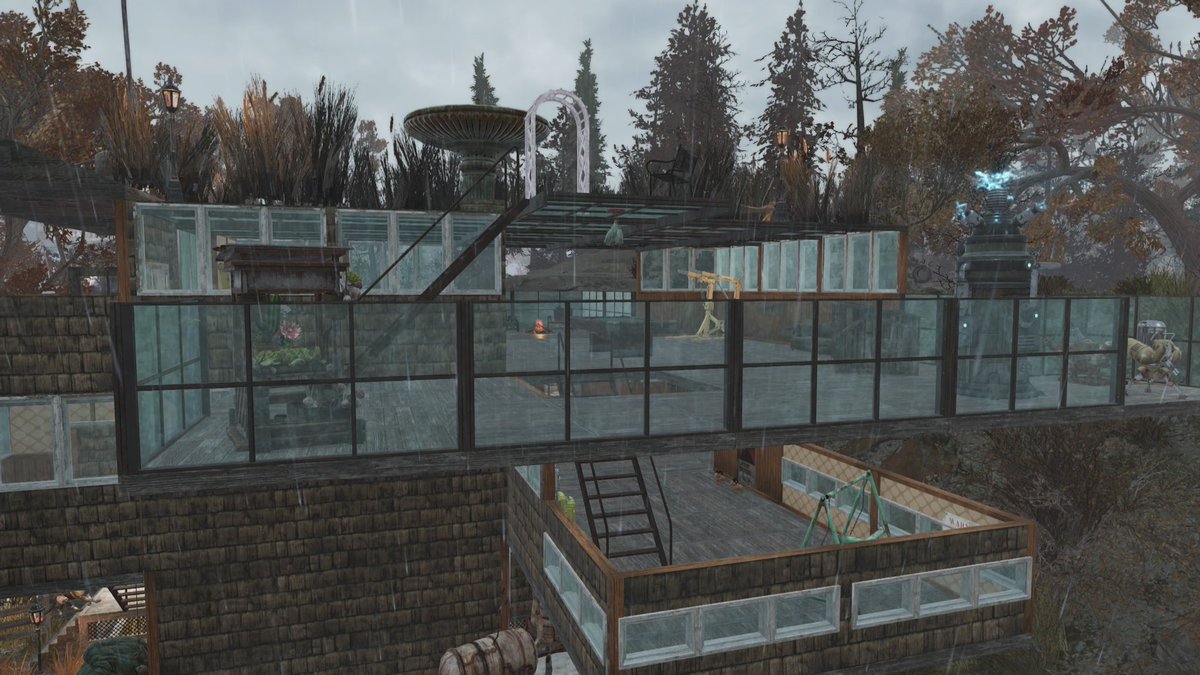 sc0nesandc0ffee's tweet image. I submitted my first C.A.M.P. for best build even though I never play off of a private server.

So instead, enjoy my lovely house, parked behind The Pumpkin House, the first place my boyfriend ever took me in-game because he knew I’d love it.

@Fallout #fallout76 #bestbuild