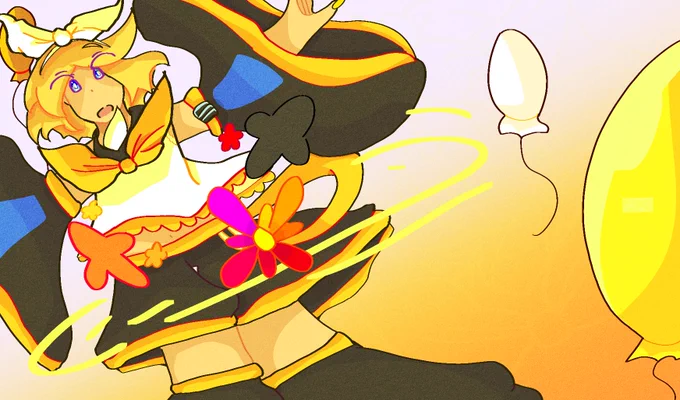 ピアプクロウですホー!今日もピアプロに投稿された作品を紹介していくホー☆ドムコちゃんさんのリンちゃん!ふわっと明るく素敵な1枚ホーヾ(*'∀`*)ノ【】 #piapro #鏡音リン 