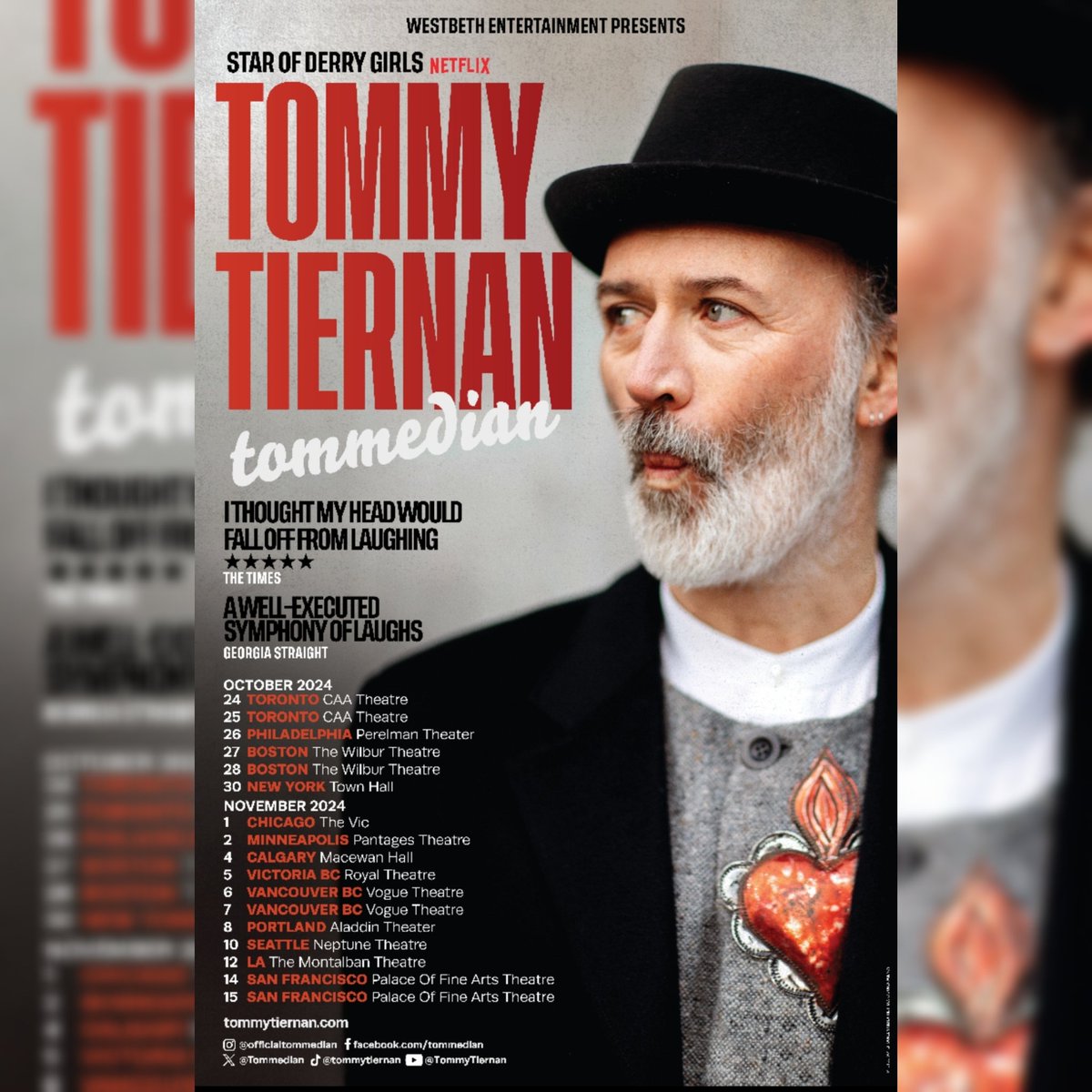 IrelandWeek (@irelandweek) on Twitter photo Beloved national treasure <a href="/Tommedian/">Tommy Tiernan</a> is coming to LA! For info on venues, dates & tickets just click here: tommytiernan.ie/tommy-announce… Beloved national treasure <a href="/Tommedian/">Tommy Tiernan</a> is coming to LA! For info on venues, dates & tickets just click here: tommytiernan.ie/tommy-announce…