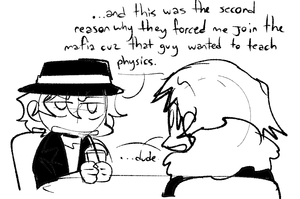 bnonetta's tweet photo. do you think chuuya is bad at physics cuz of his ability
#BSD #chuuya #bsdkajii https://t.co/Q3qqRzwZ2m