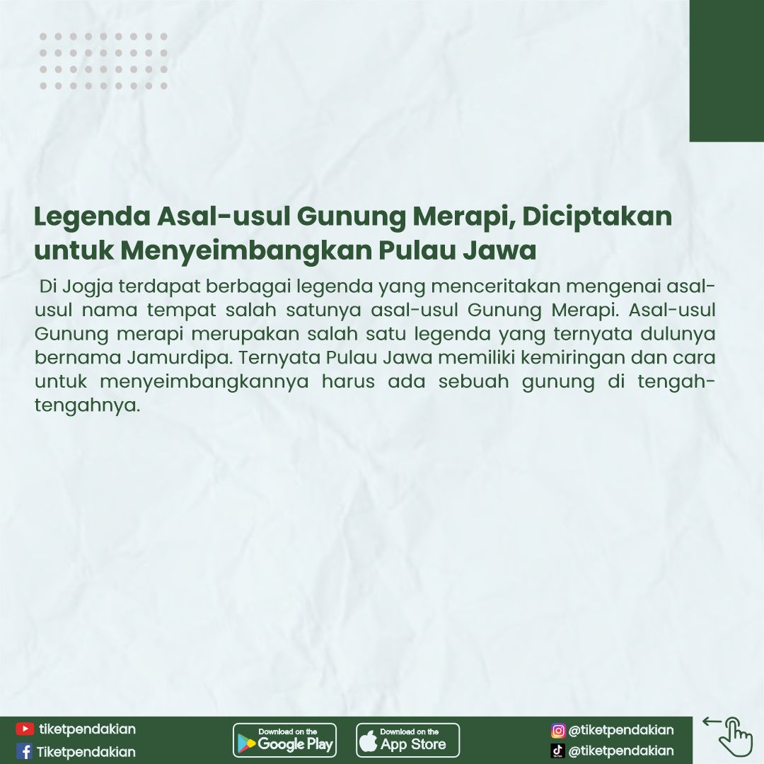 tiketpendakian's tweet photo. Setiap erupsi Merapi dianggap sebagai bentuk komunikasi alam untuk menyeimbangkan energi di Pulau Jawa

#LegendaMerapi #WarisanBudaya #LestarikanTradisi #tiketpendakian #tradisi #sobatpendaki #pendaki #gunung #IndonesianCulture #CulturalHeritage #MisteriAlam #PenyeimbangJawa https://t.co/FM4uvYAq45
