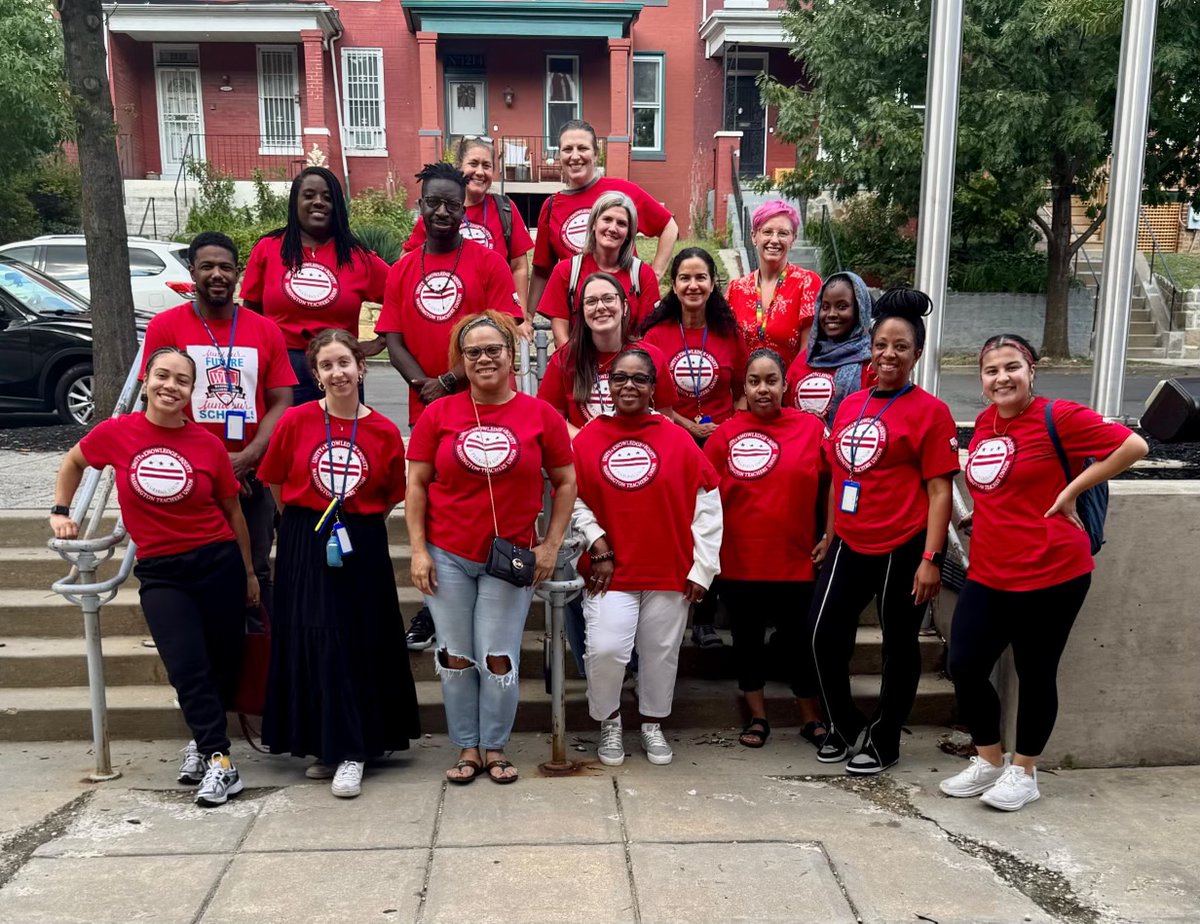 WTUTeacher's tweet image. Thank you to the educators 👩🏽‍🏫👨🏿‍🏫🍎at @tubman_dc, @lafayette_DC, @WheatleyDCPS for continuing to support @WTUTeacher's Contract Now 💪🏿campaign!  #redfored, #realsolutions