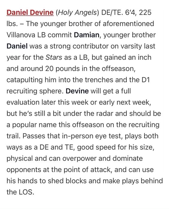 Thank you <a href="/PrepRedzoneMN/">Prep Redzone Minnesota</a> <a href="/PrepRedzone/">Prep Redzone 🏈</a> <a href="/OJW_Scouting/">PrepRedzone Oliver</a> for the write up!!!