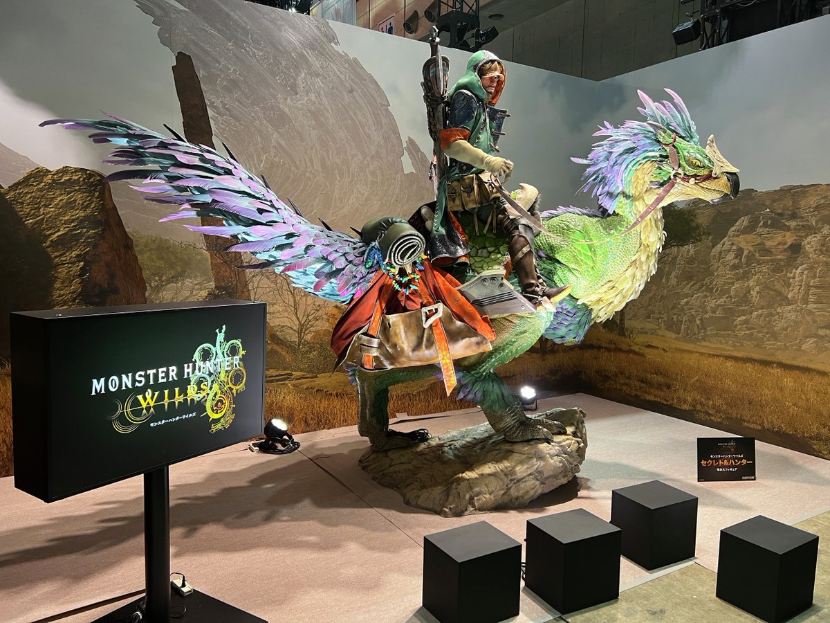 #東京ゲームショウ2024 がいよいよ開催！
『モンスターハンターワイルズ』ブースでは試遊出展や等身大セクレトのフォトスポットなど盛りだくさん！

皆様のご来場をお待ちしております！
#モンハンワイルズ #MHWs #MHWilds #カプコンTGS2024