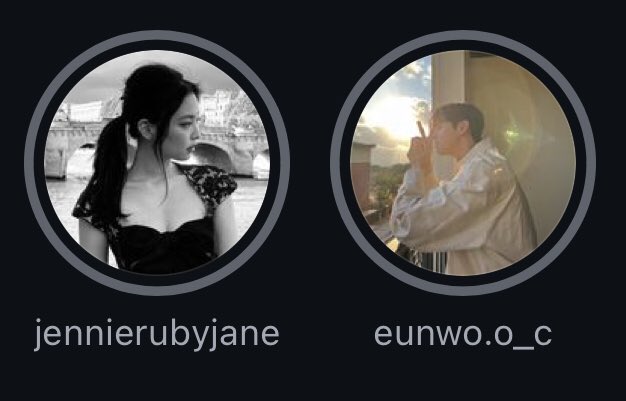 GirlNextDoor2's tweet photo. Don’t hate. I just find it cool when this happens. So cute that two photos are literally facing each other whenever Jennie and Eunwoo post at the same time. https://t.co/TzSXMdlYzU