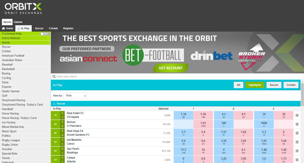 TaliaAC88's tweet photo. Orbit Exchange a marketplace for you to bet on the outcome of thousands of events. Enjoy an exciting variety of sports including football, tennis, cricket, horseracing, American football, basketball and more. Available in various languages.

https://t.co/KA1TvcABiB https://t.co/vJ2Du0hpid
