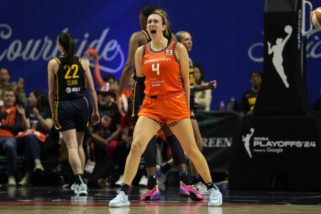 HeyJordanR's tweet photo. I can't stop thinking about how perfect the Sun's mid-season trade for Marina Mabrey was. 

There aren't too many impactful mid-season trades in W history. One to note: Sylvia Fowles was traded to the Lynx (also from the Sky) in 2015. Minnesota went on to win the championship that season, and Fowles won Finals MVP.