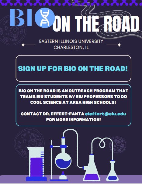 Interested in helping teach cool science projects? Volunteer for our bio on the road! Join a professor at a local school to help teach science!