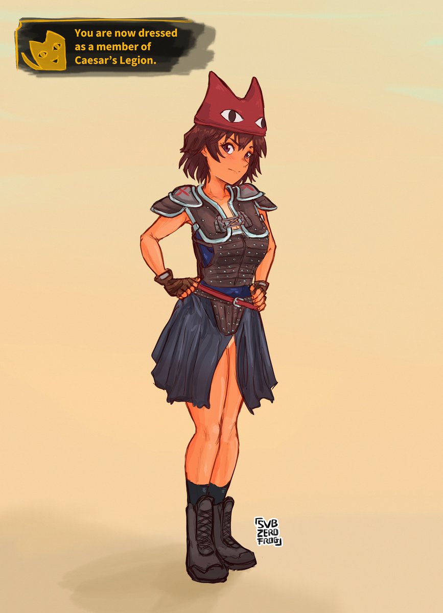subzerofrog's tweet photo. You are now dressed as a member of Caesar's Legion ( Kagura / Azumanga Daioh / Fallout New Vegas ) #azumangadaioh #あずまんが大王 #fallout #FalloutNewVegas https://t.co/kbhJrpbRx7