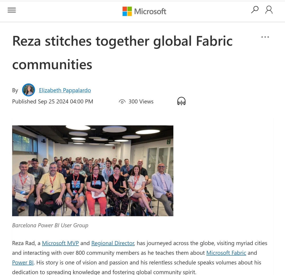 Reza Rad #PowerBI #Fabric #MSIgnite (@rad_reza) on Twitter photo Here is a little side story of my world tour travel this year
thanks <a href="/elizabethpappa/">Elizabeth Pappalardo</a> for the amazing writing
linkedin.com/posts/elizabet…
#CommunityRocks #Microsoft #Fabric #FabricatingTheWorldOneCityAtATime
#mvpbuzz Here is a little side story of my world tour travel this year
thanks <a href="/elizabethpappa/">Elizabeth Pappalardo</a> for the amazing writing
linkedin.com/posts/elizabet…
#CommunityRocks #Microsoft #Fabric #FabricatingTheWorldOneCityAtATime
#mvpbuzz